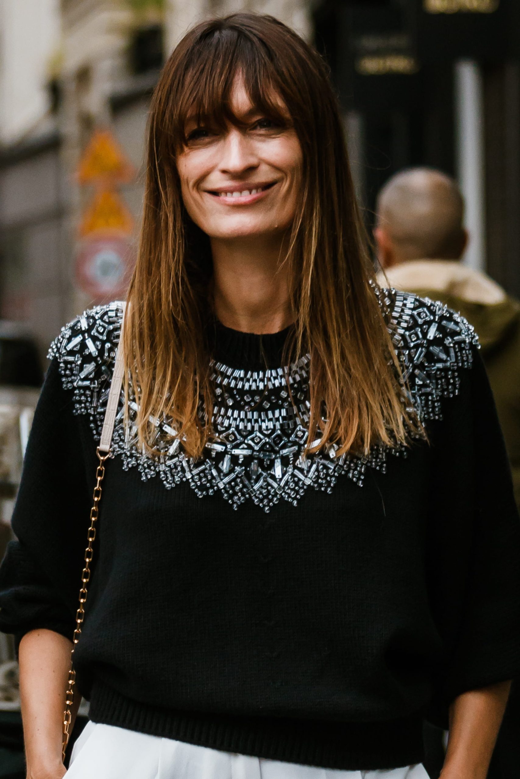 french fringe long hair