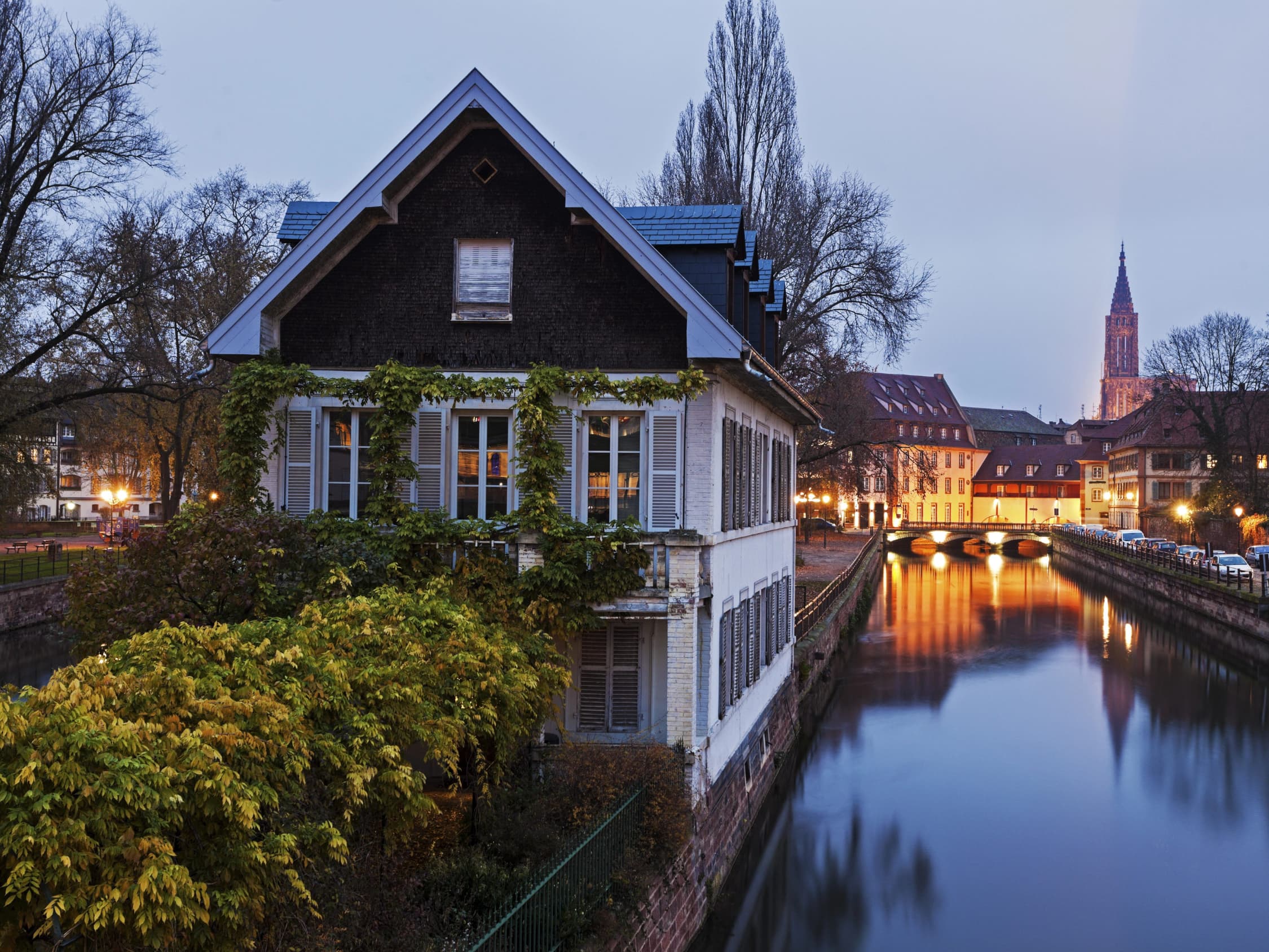 strasbourg france in winter